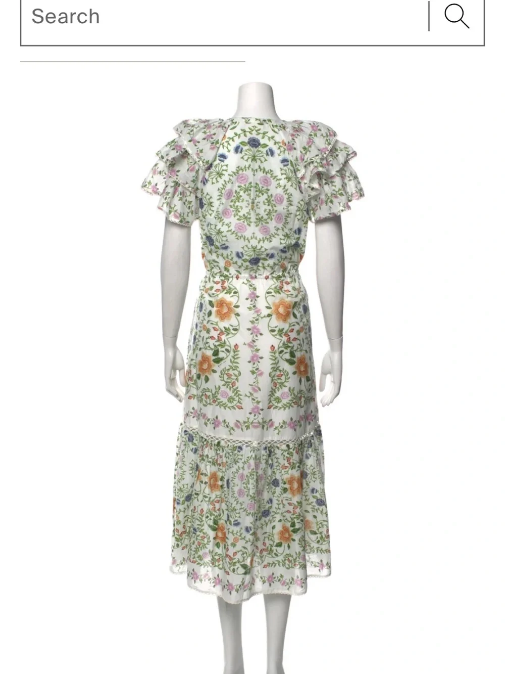 FARM Rio Floral Print Midi Dress NWT Medium Cottagecore Boho Romantic - Picture 11 of 11